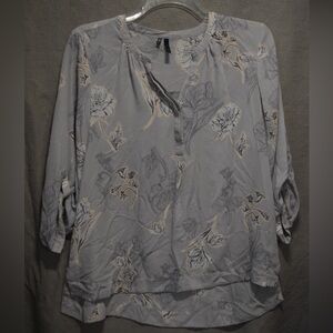 Floral Gray Women's Top
